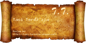 Tasi Terézia névjegykártya